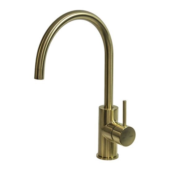 Cioso Sink Mixer Gooseneck Modern Brass