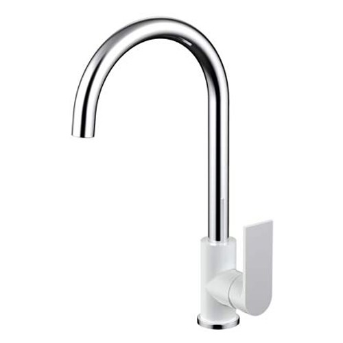 Kiato Sink Mixer Chrome & White