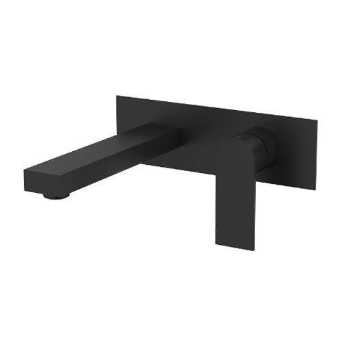 Kiato Wall Basin Set Matte Black