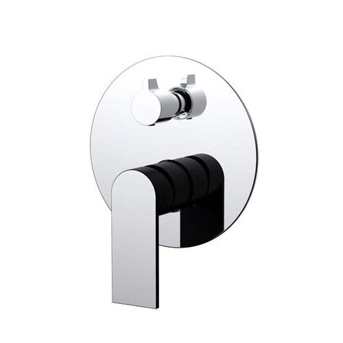 Kiato Diverter Mixer Chrome & Matte Black