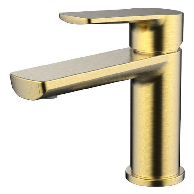 Akemi Basin Mixer - Modern Brass