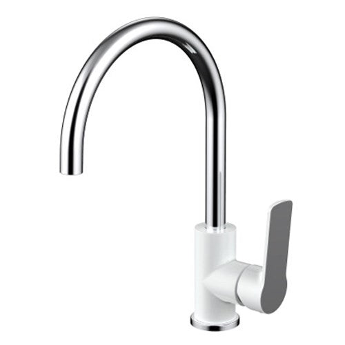 Akemi Sink Mixer Chrome & White