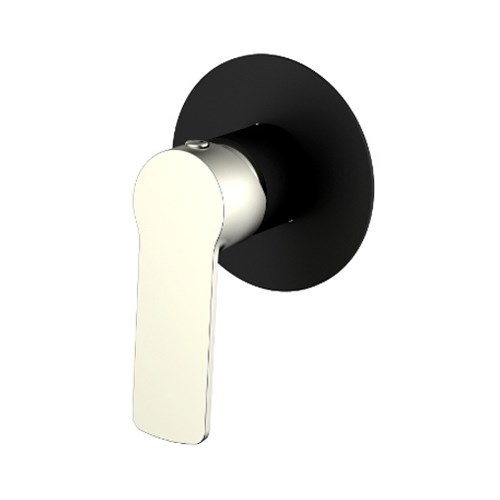 Akemi Shower Mixer Matte Black & Brushed Nickel