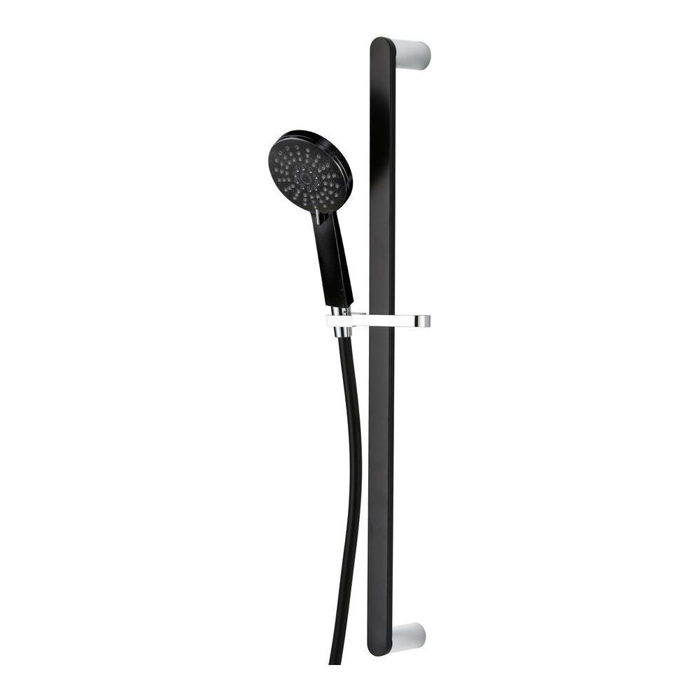 Akemi Rail Shower Chrome & Matte Black