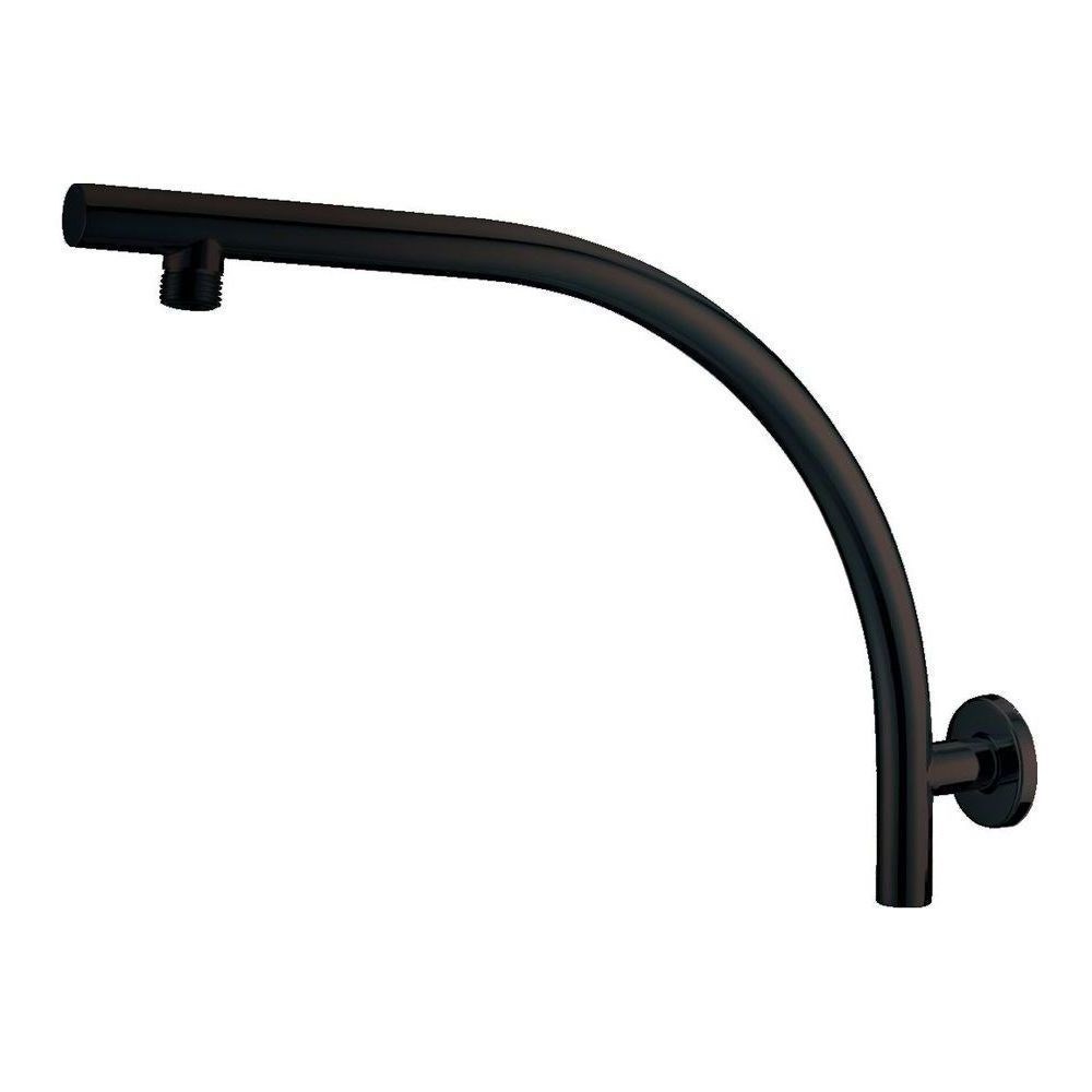 Akemi Raised Shower Arm Matte Black