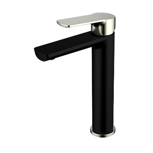 Akemi Extended Basin Mixer Matte Black & Brushed Nickel