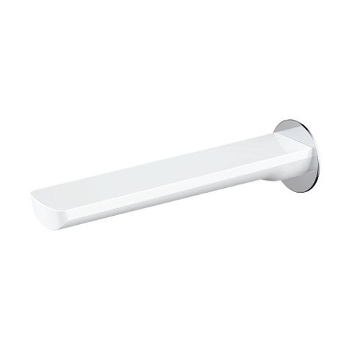 Akemi Bath Spout 180mm White & Chrome