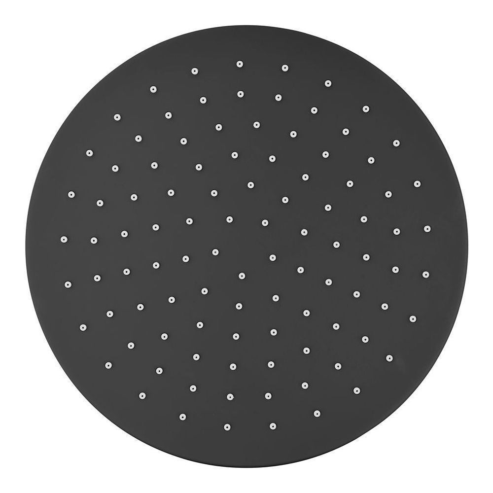 Akemi Brass Overhead Shower 250mm Matte Black