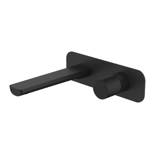 Finesa Wall Basin/Bath Mixer Black