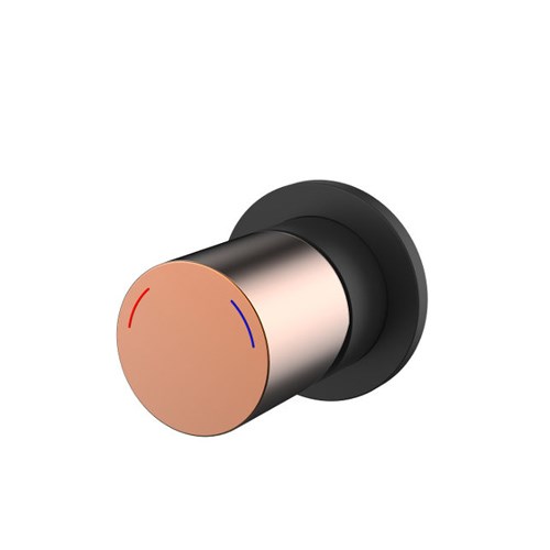 Finesa Shower Mixer Black & Rose Gold
