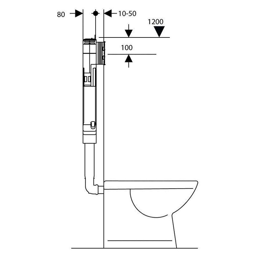 Geberit Sigma8 Frameless Inwall Cistern