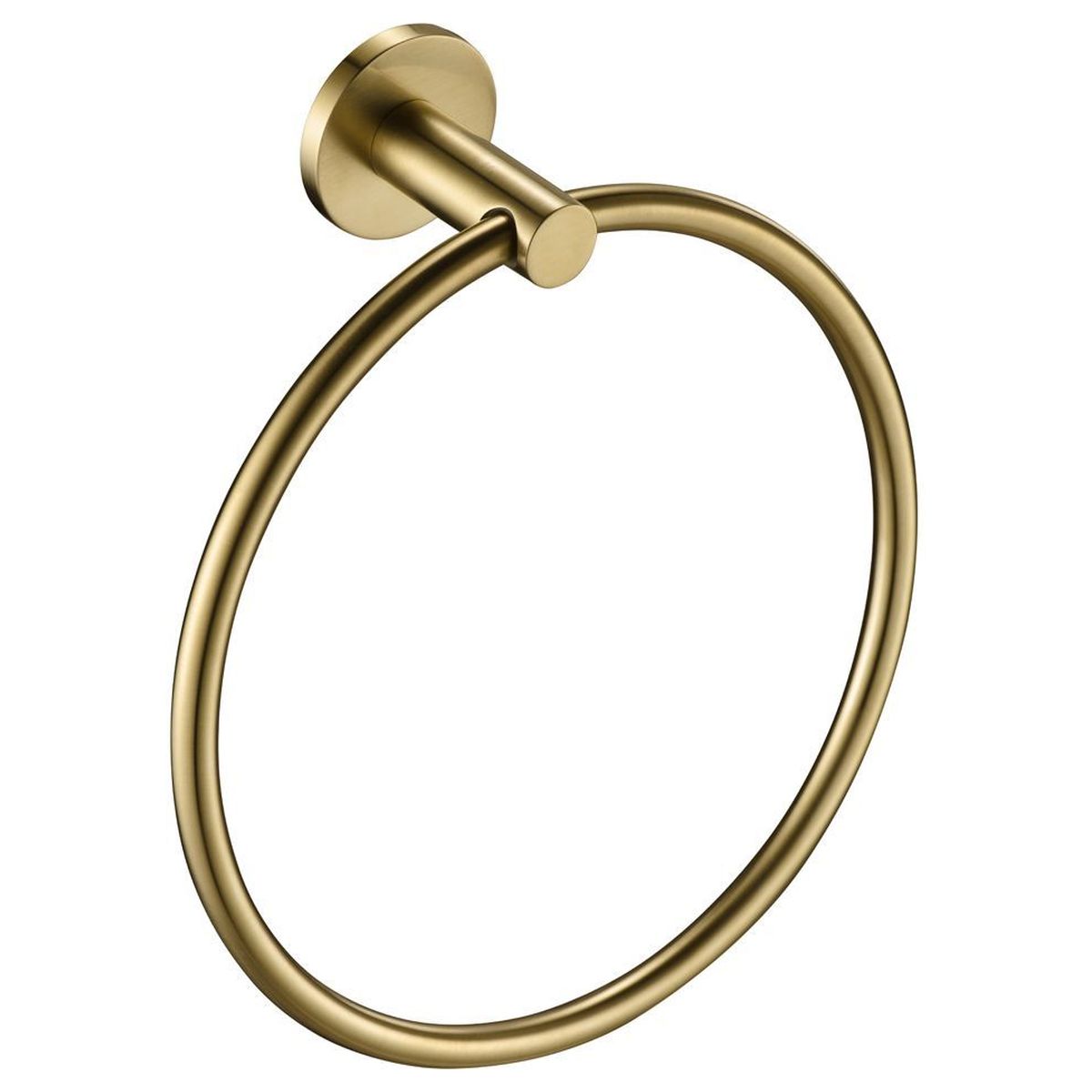 Mica Hand Towel Ring, Brushed Gold