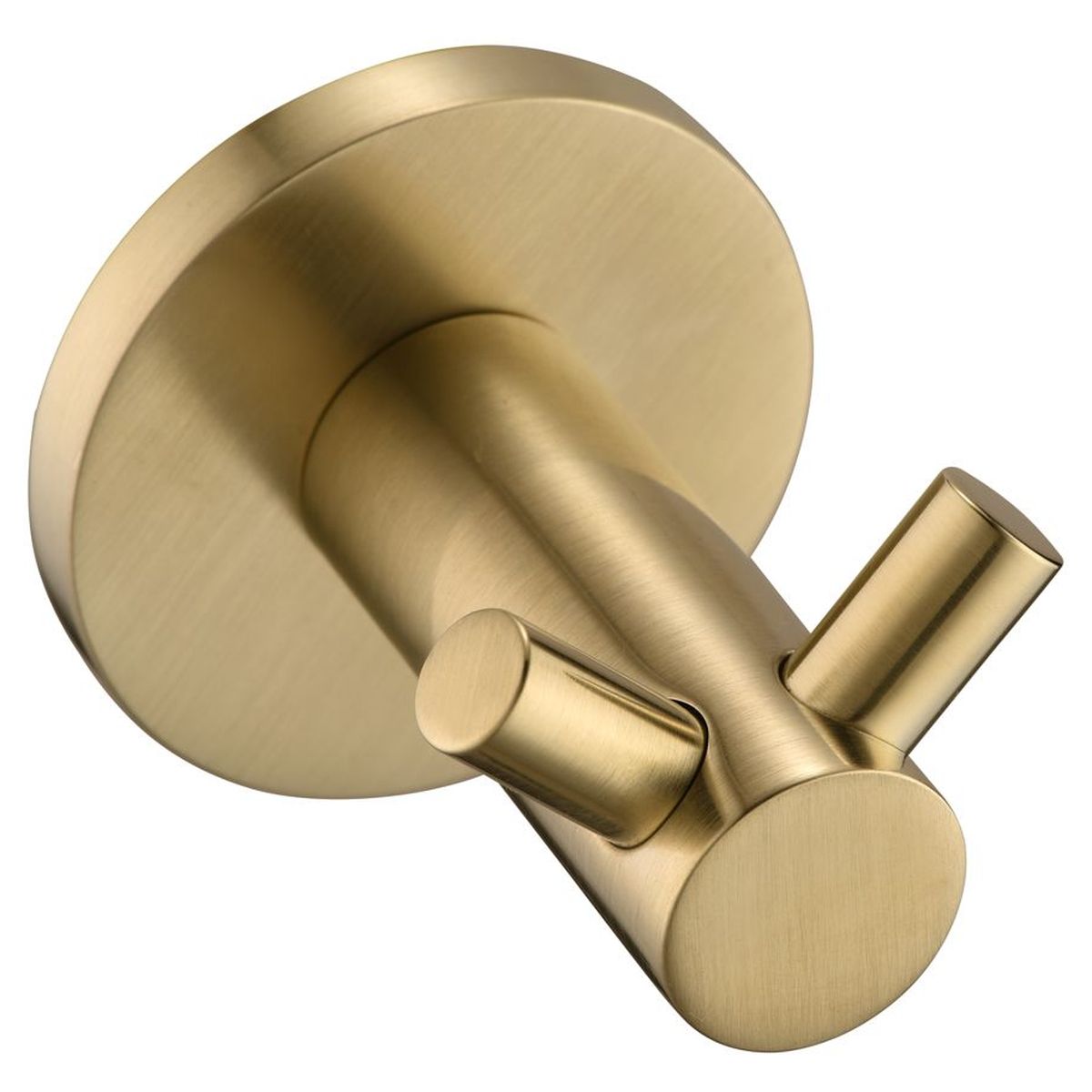 Mica Double Robe Hook, Brushed Gold