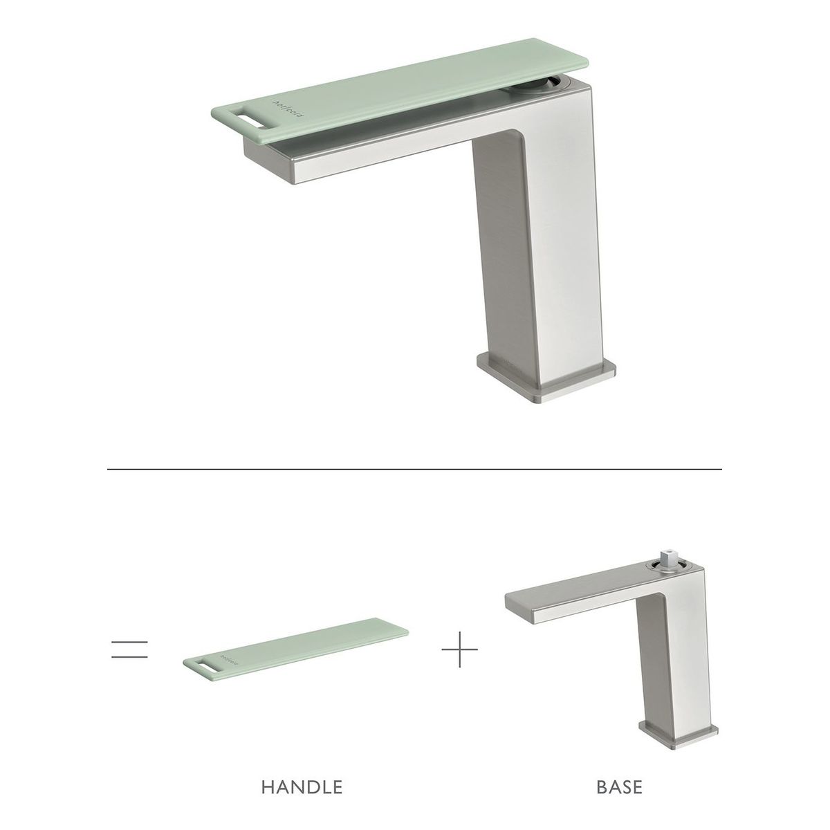 Zimi Basin / Vessel Mixer Handle Only - Sage Green