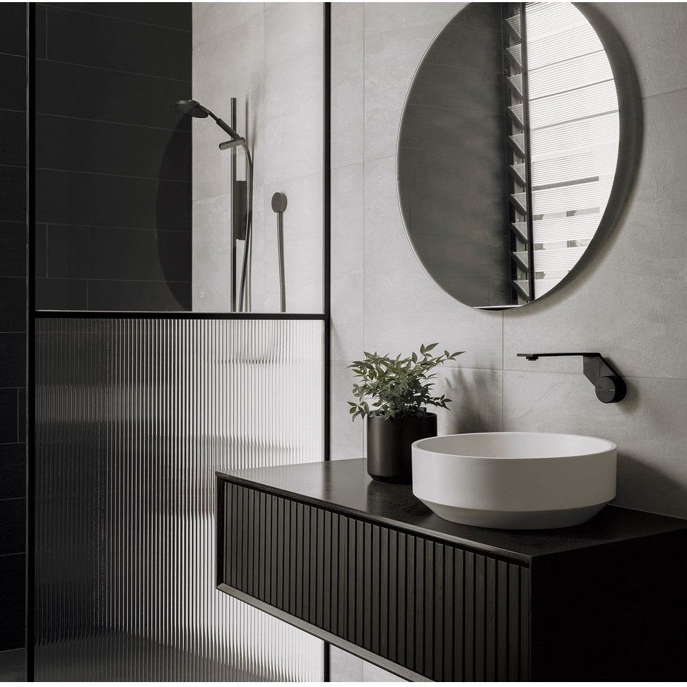 Axia Wall Basin / Bath Mixer Set 200mm - Matte Black