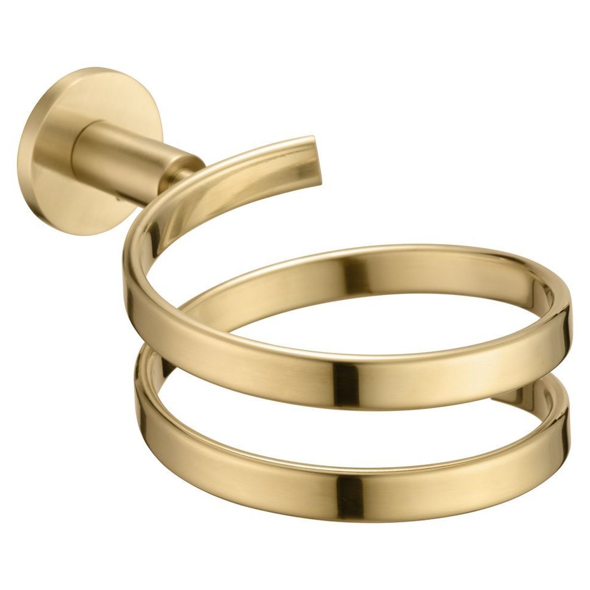 Mica Hair Dryer Holder, Brushed Gold