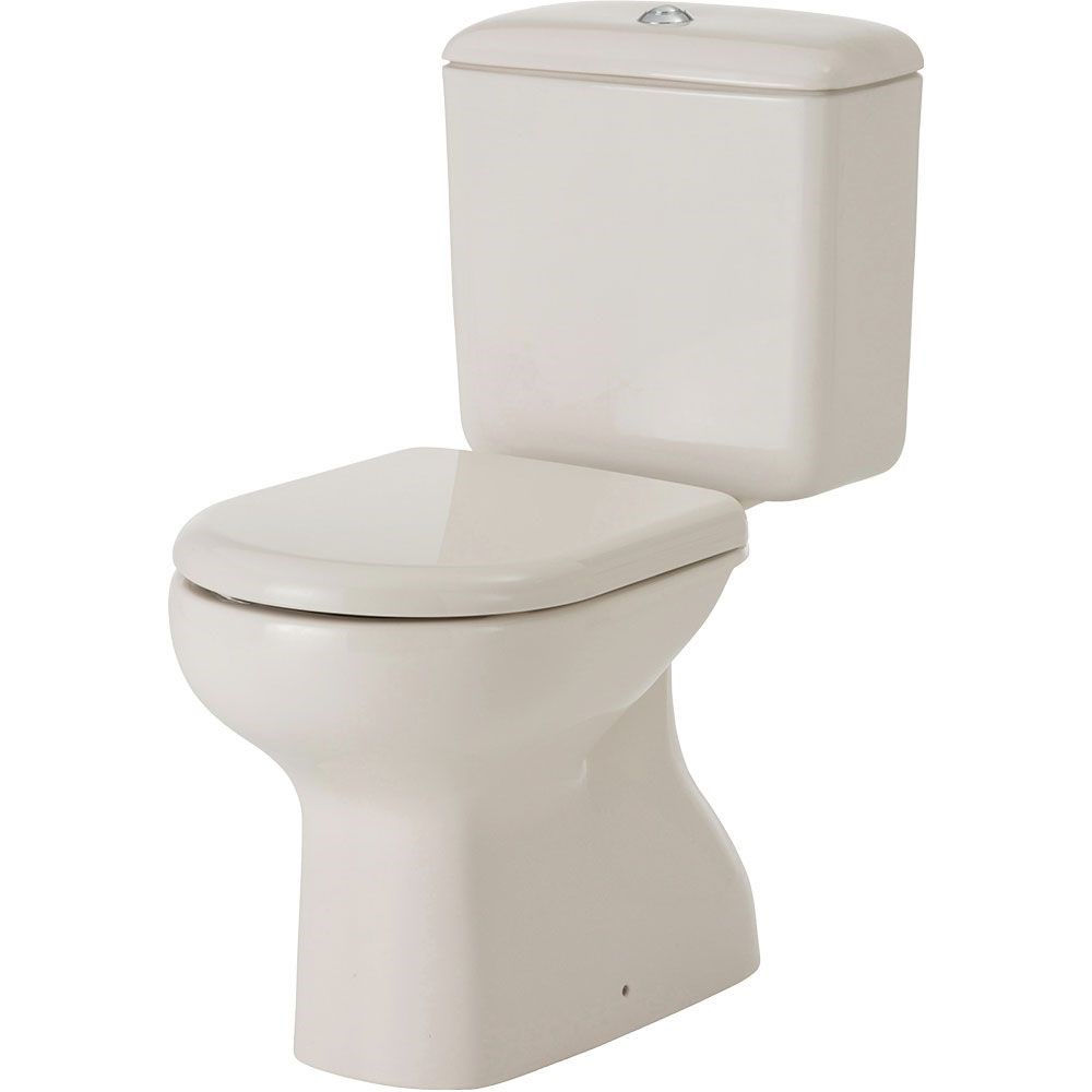 RAK Liwa Ivory Close-Coupled Toilet Suite, S-Trap 140