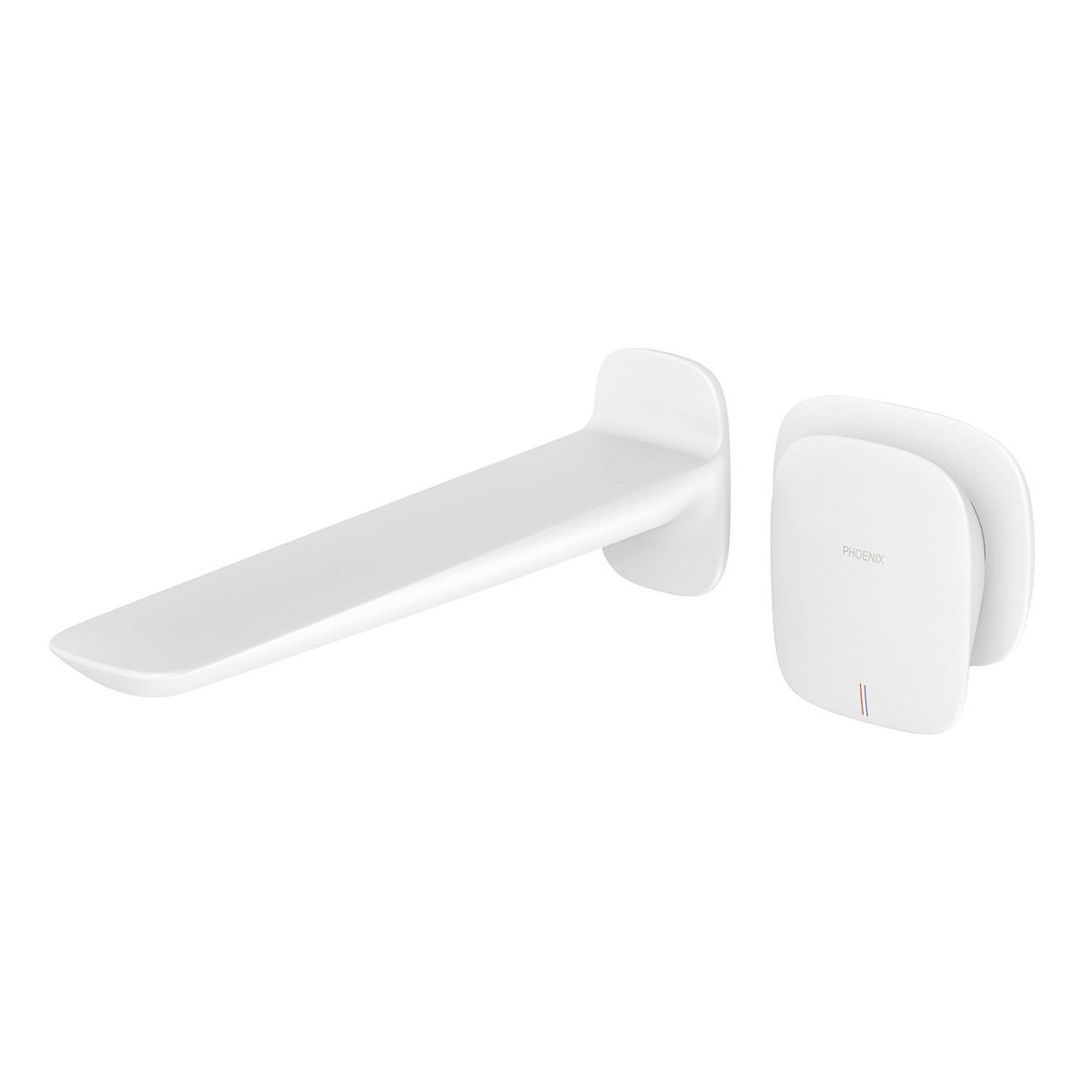 Nuage Wall Basin / Bath Mixer Set 200mm - Matte White