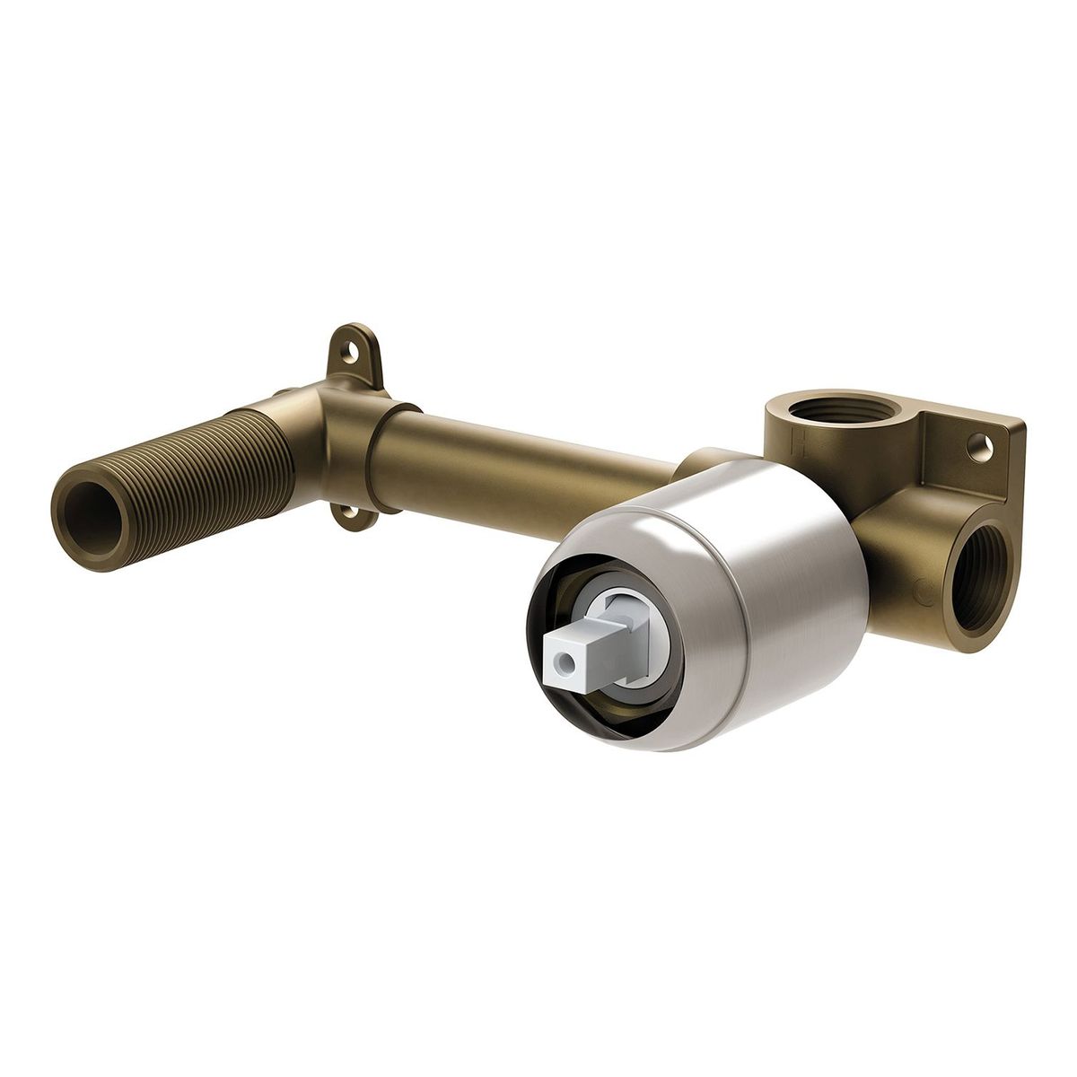 Builders Wall Mixer Set Breech Only, Lead Free - Brushed Nickel