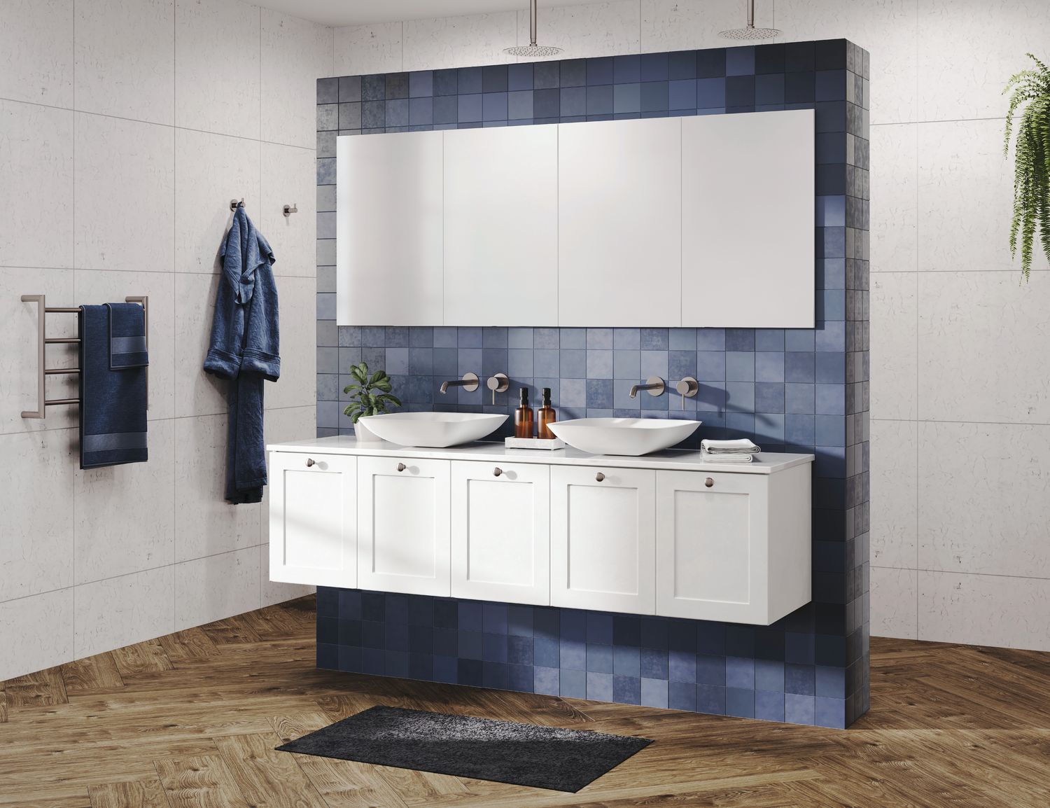 Mila 1800 Wall-Hung Cabinet