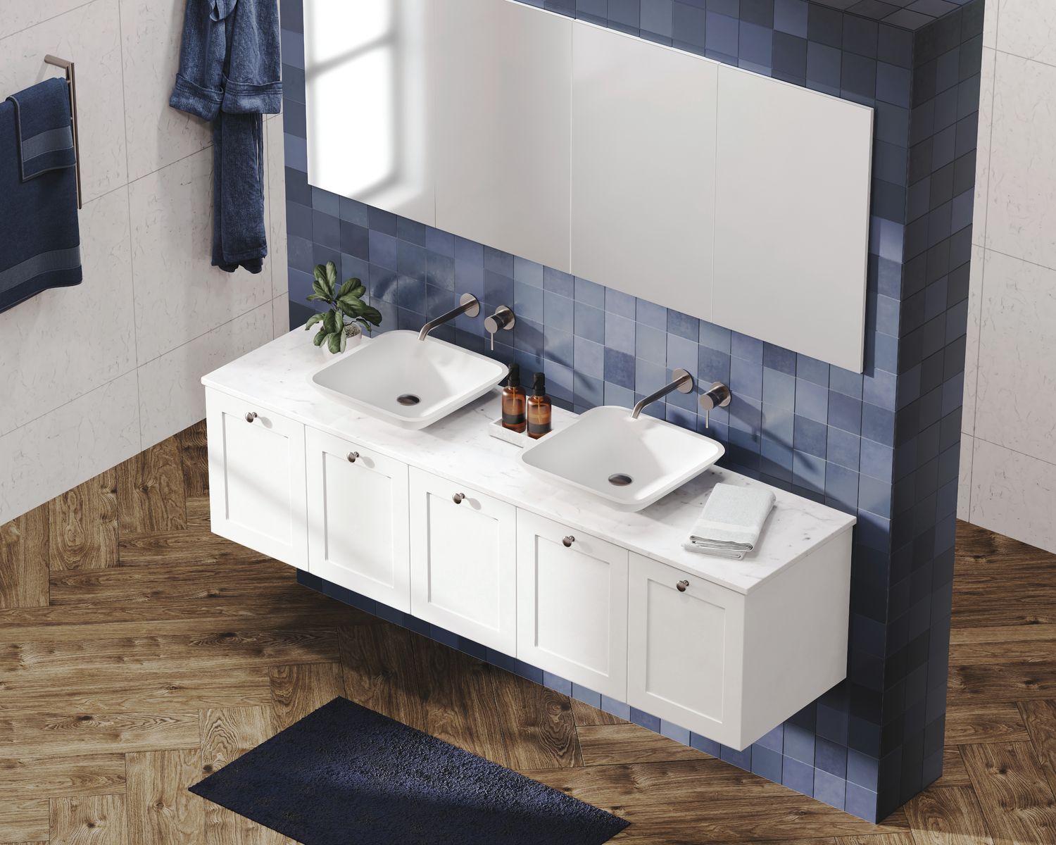 Mila 1800 Wall-Hung Cabinet