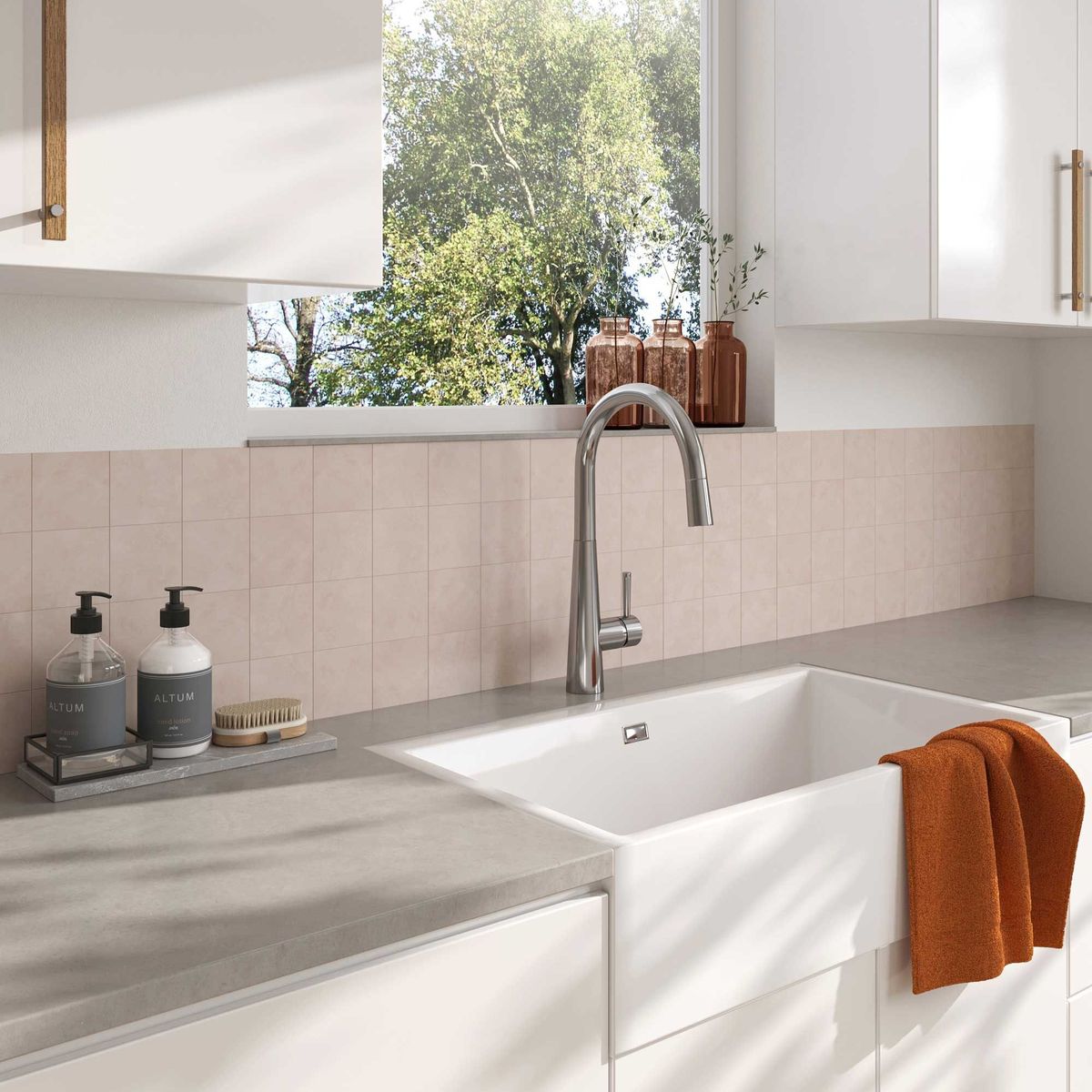 Arqstone Oros 900 Butler Sink - White