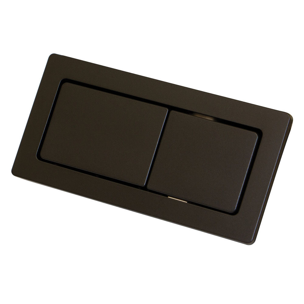 Rectangular Flush Buttons - Matte Black