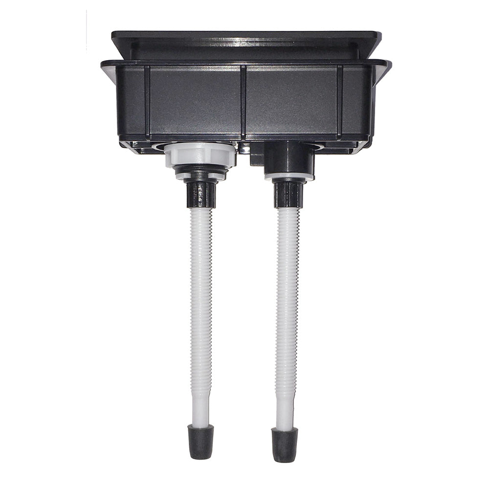 Rectangular Flush Buttons - Gun Metal