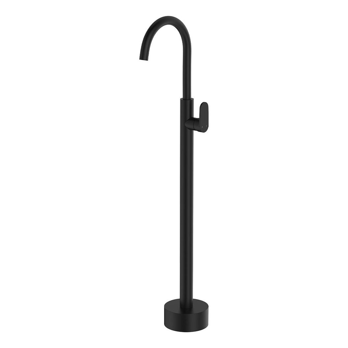 Empire Slim Floor Mounted Bath Mixer, Matte Black