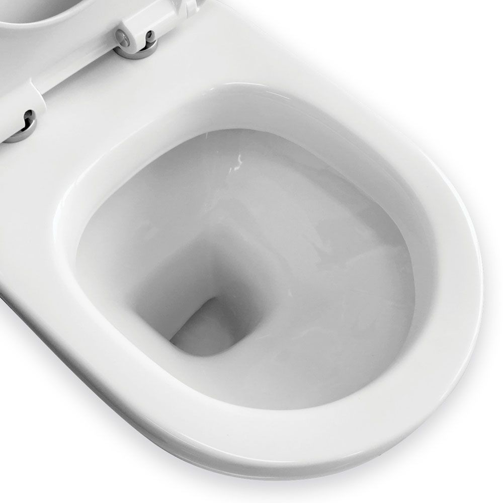 RAK Liwa White Close-Coupled Toilet Suite, S-Trap 140