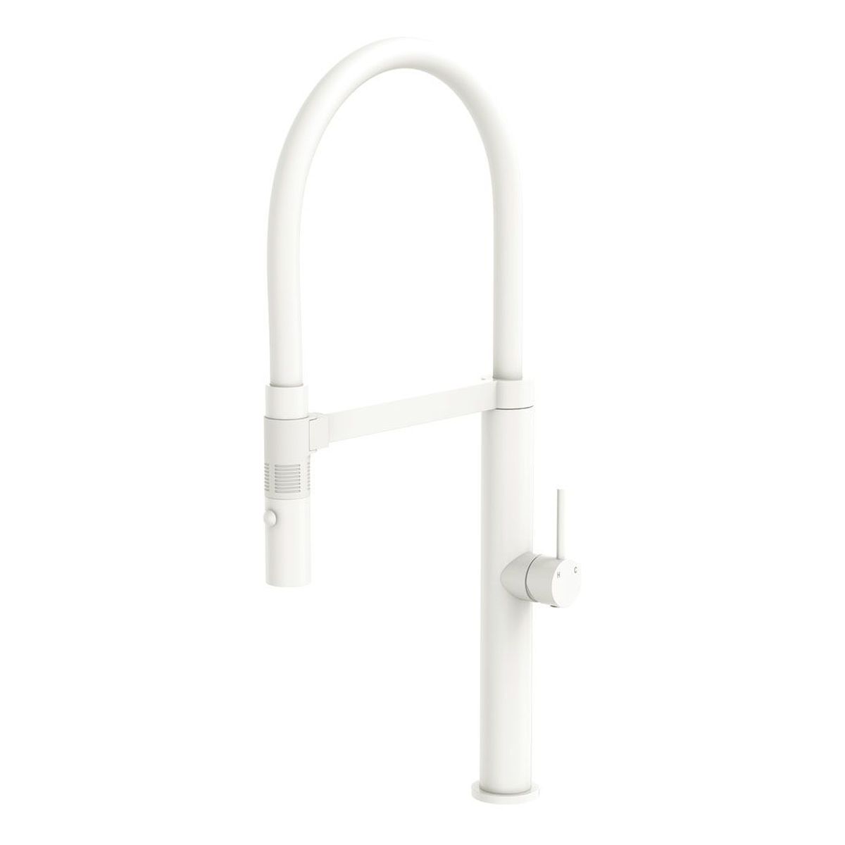 Kaya Pull Down Sink Mixer, Matte White