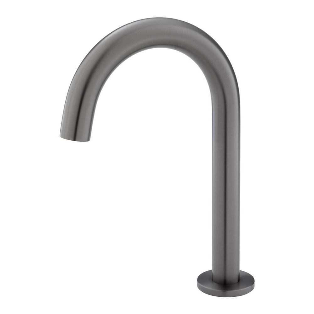 Kaya Hob-Mounted Fixed Bath/Basin Outlet, Gun Metal