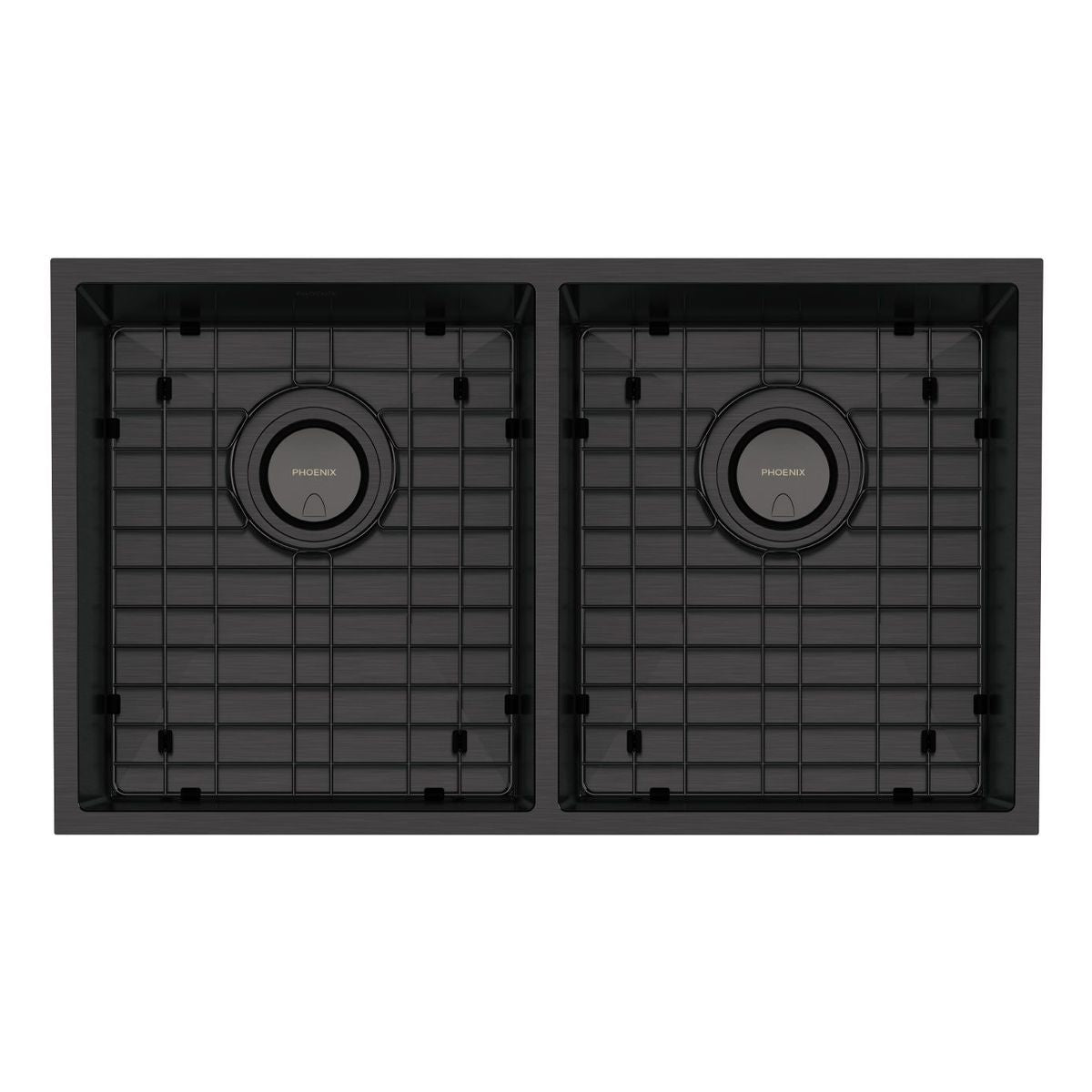4000 Series Double Bowl Sink - Brushed Black