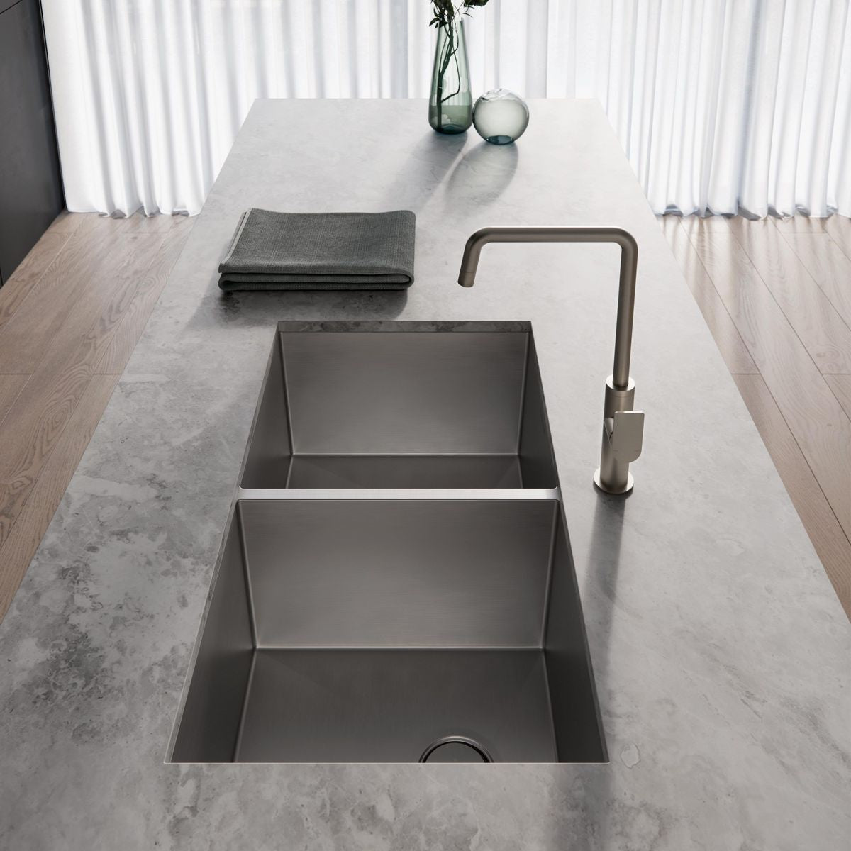 4000 Series Double Bowl Sink - Stainless Steel