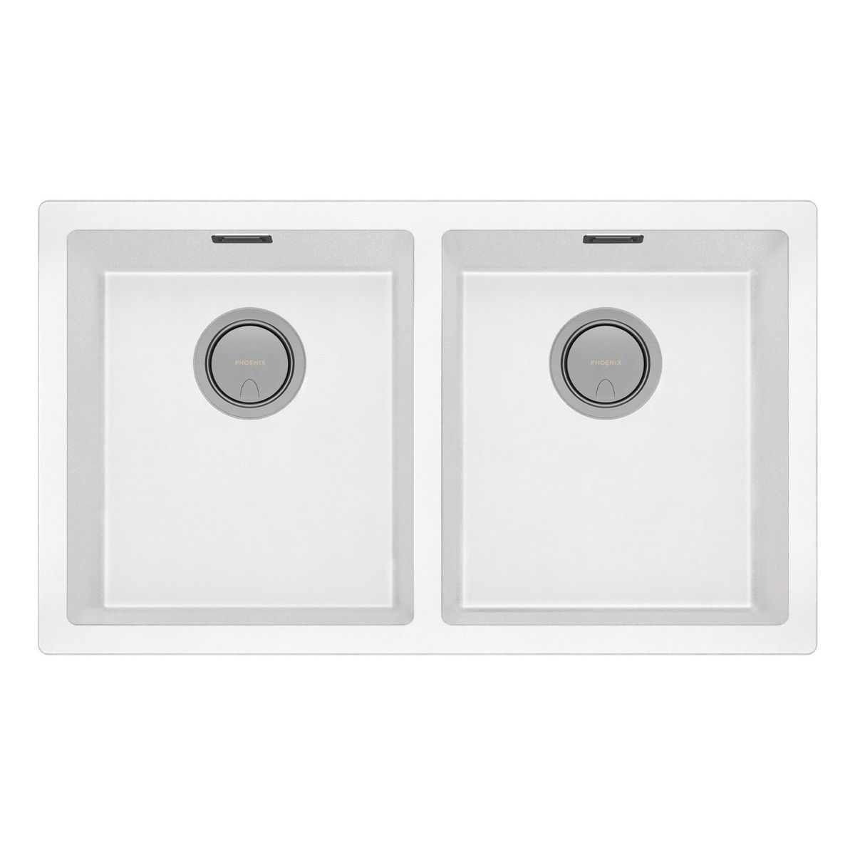 5000 Series Double Bowl Sink - Matte White