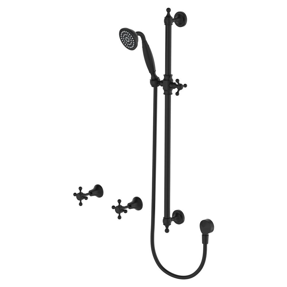 Lillian Rail Shower Set, Matte Black