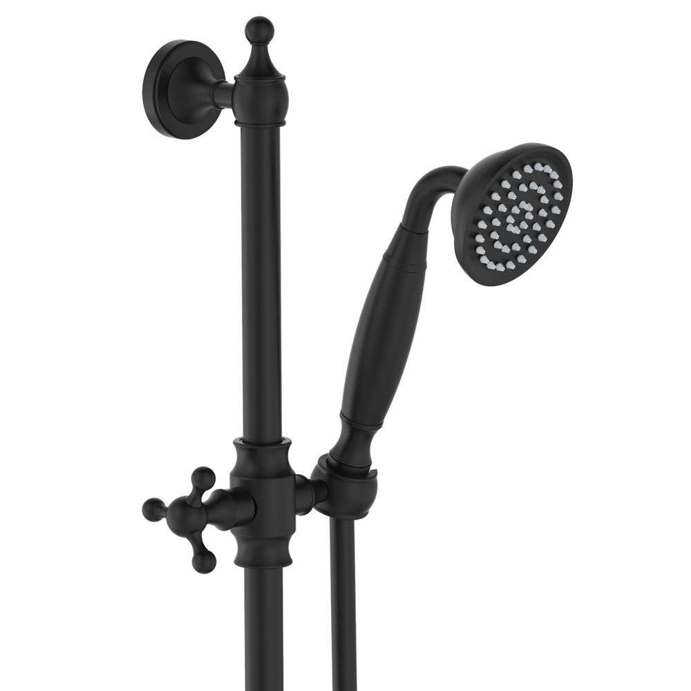 Lillian Rail Shower Set, Matte Black