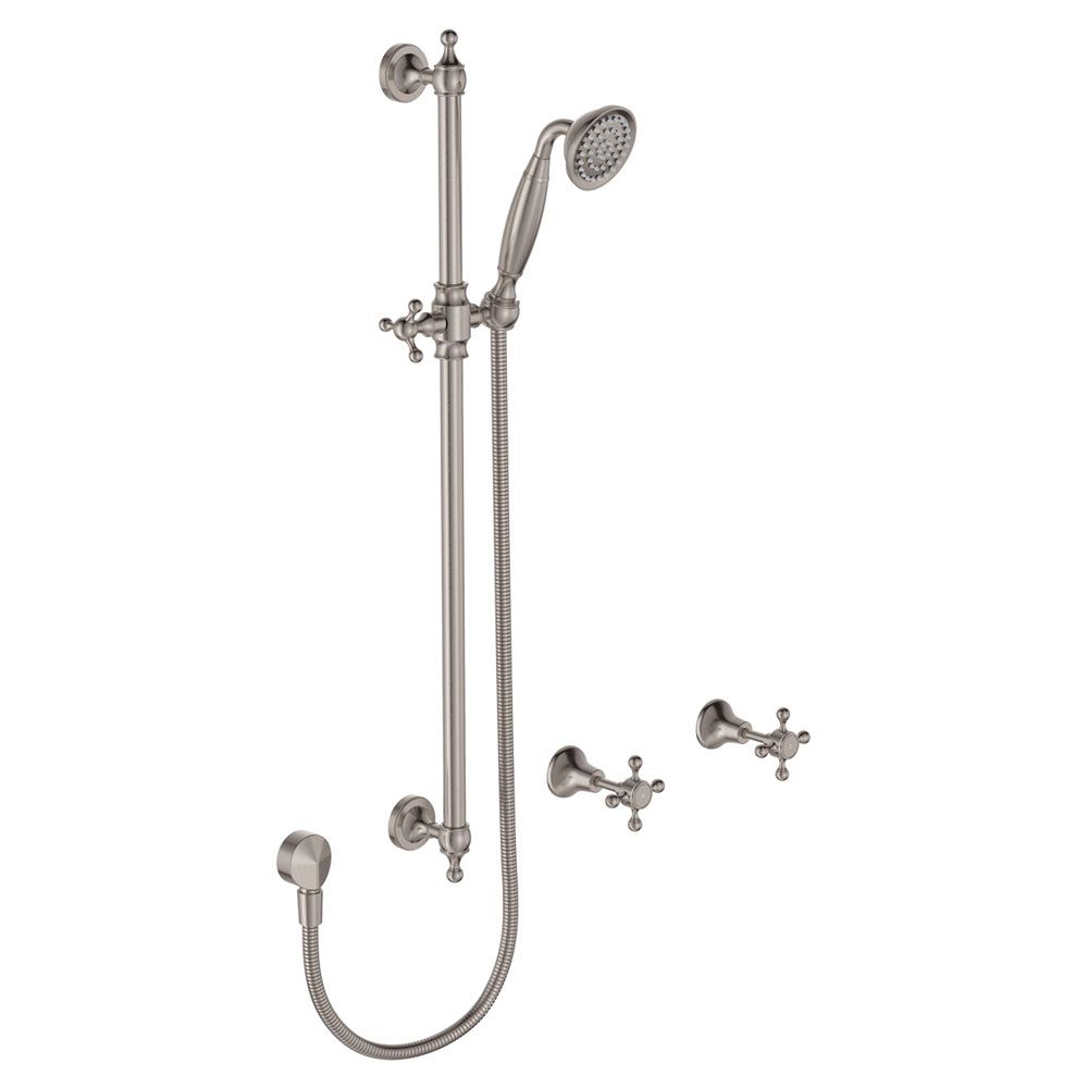 Lillian Rail Shower Set, Brushed Nickel