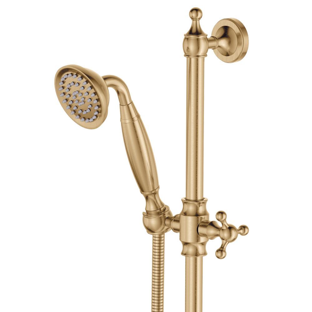 Lillian Lever Rail Shower Set, Urban Brass