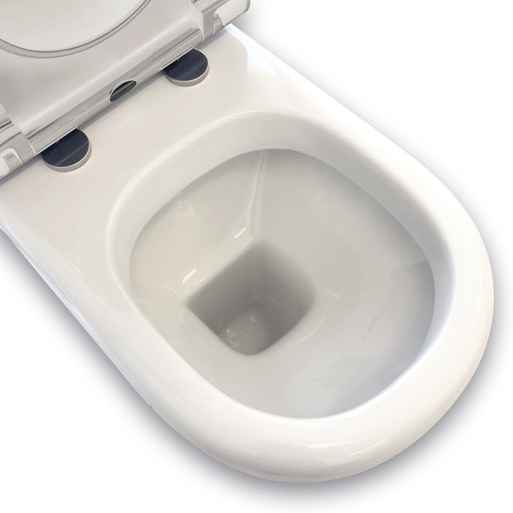 RAK Compact Back-to-Wall Toilet Suite, S-Trap 160-210