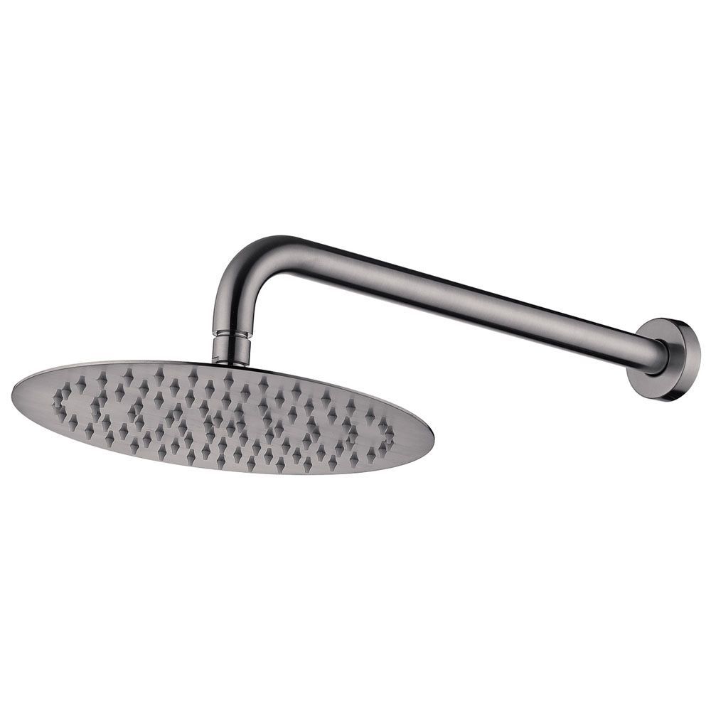 Kaya Wall Arm Shower Set, Gun Metal
