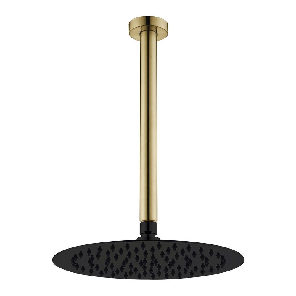 Kaya Shower Dropper Set, Urban Brass and Matte Black