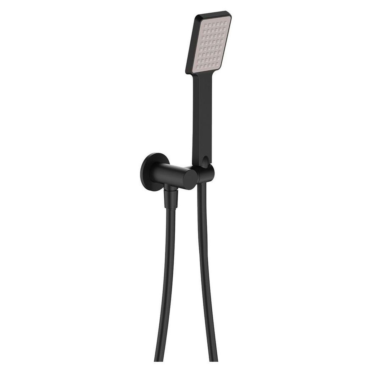 Koko Hand Shower, Round Plate, Matte Black