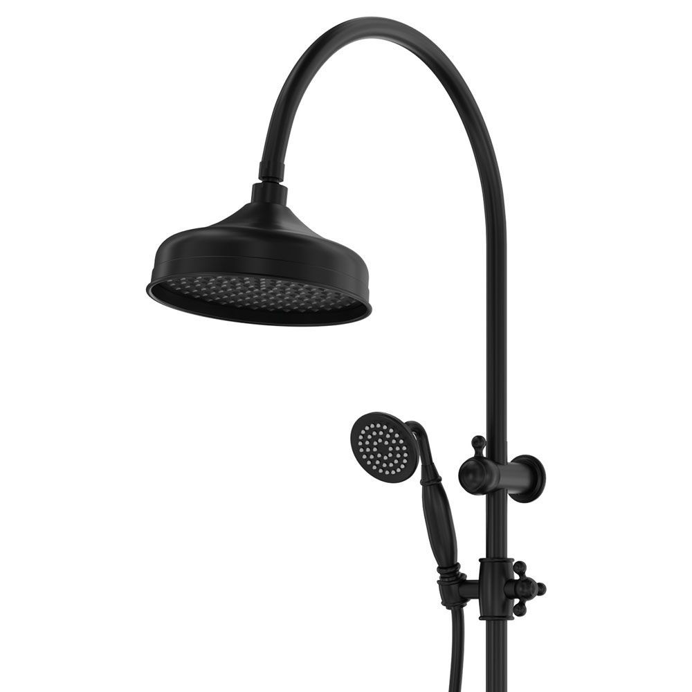 Lillian Twin Shower, Matte Black