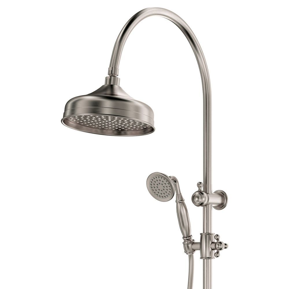 Lillian Twin Shower, Brushed Nickel