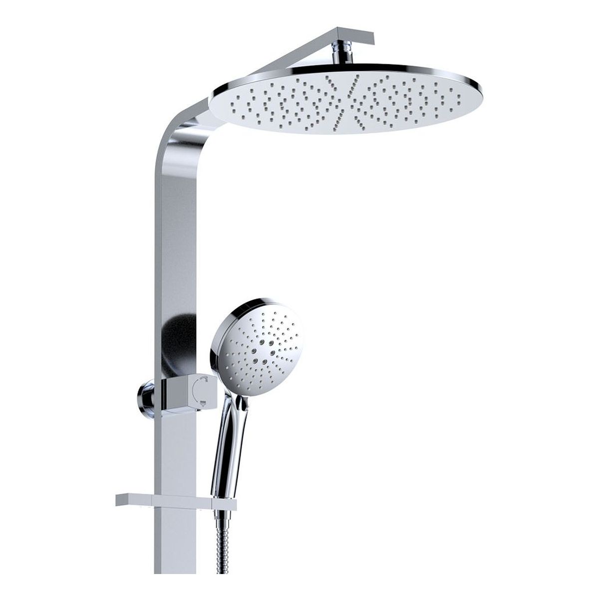 Empire Slim Deluxe Twin Shower, Chrome