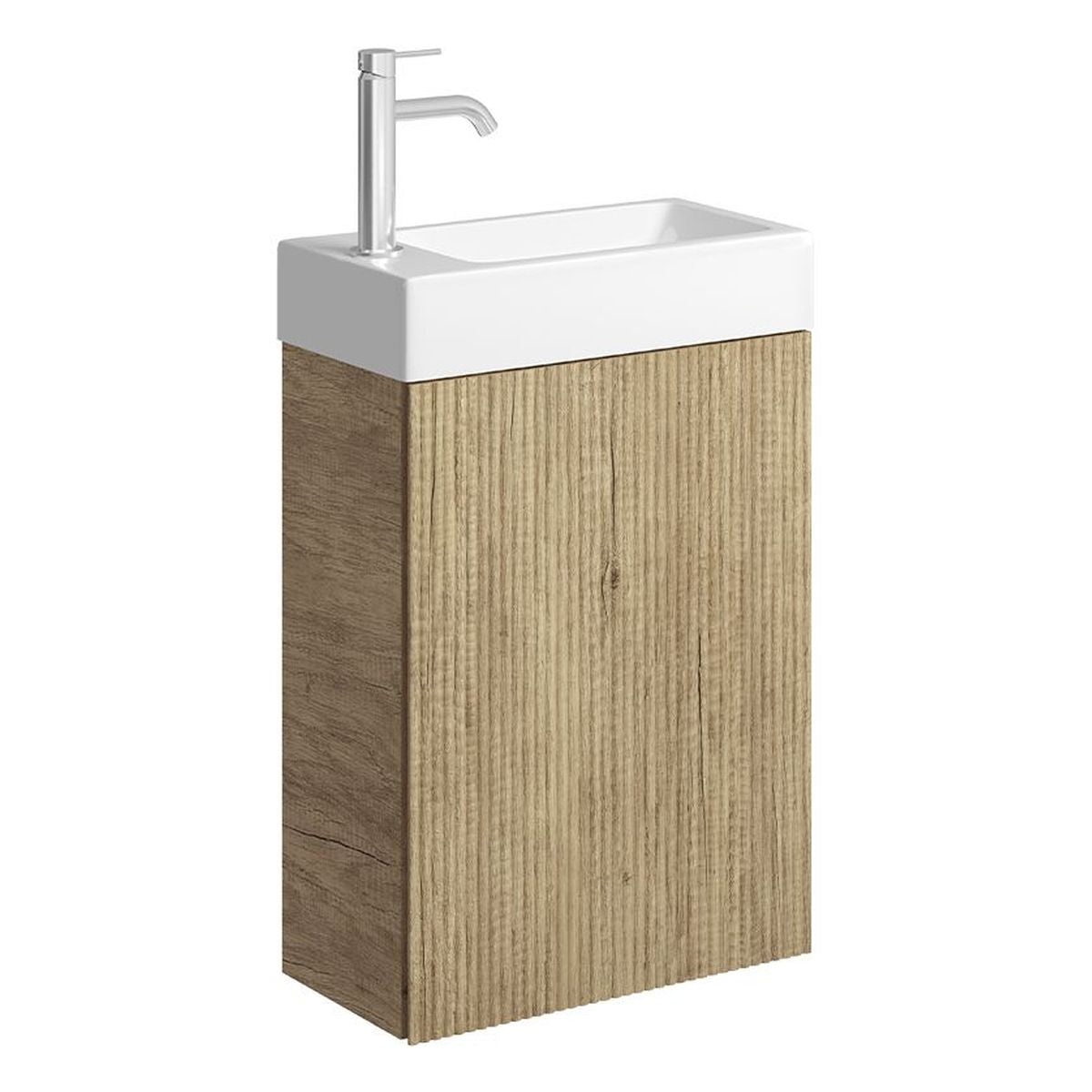 Fienza Minka 450 Wall-Hung Vanity, No Overflow, Scandi Oak
