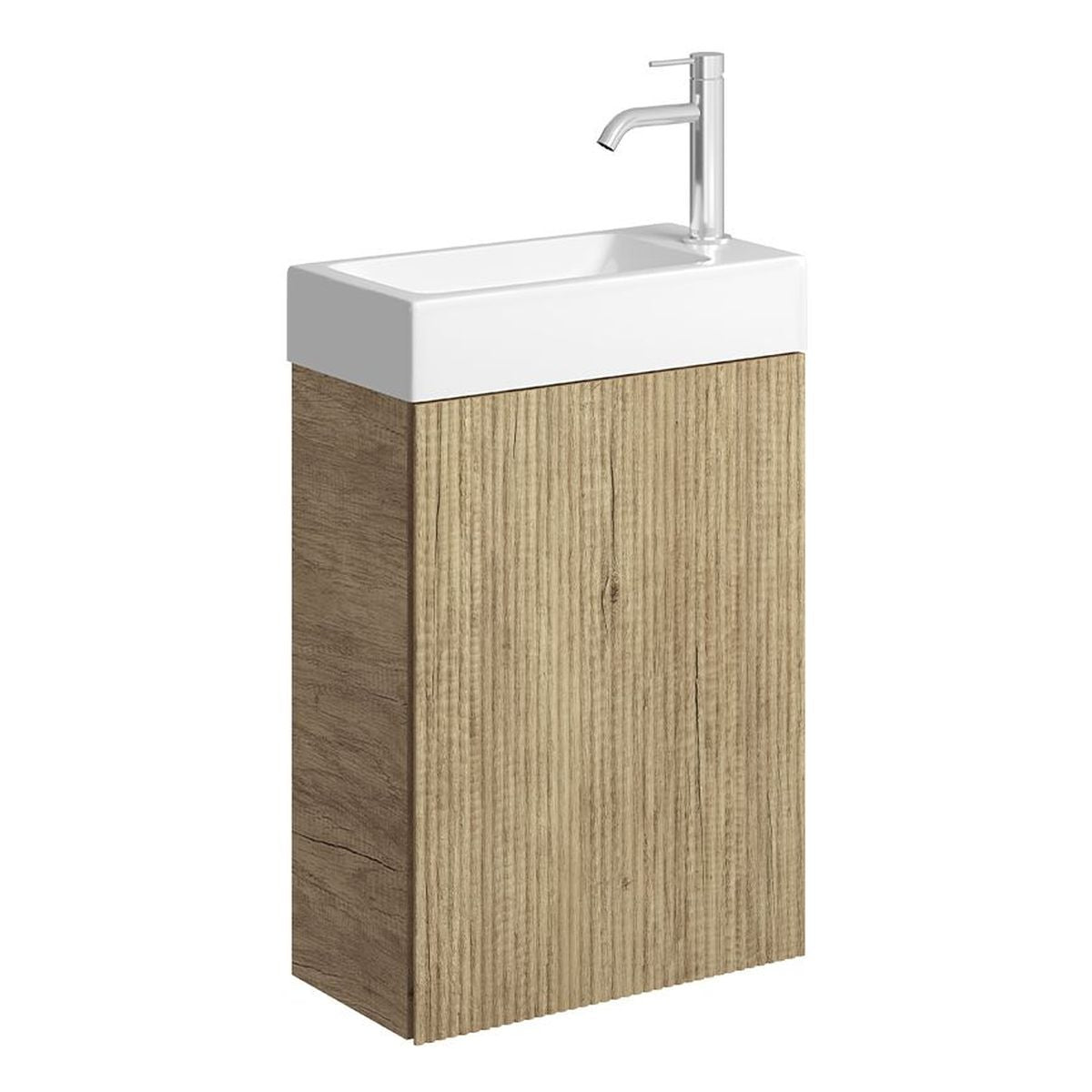 Fienza Minka 450 Wall-Hung Vanity, No Overflow, Scandi Oak