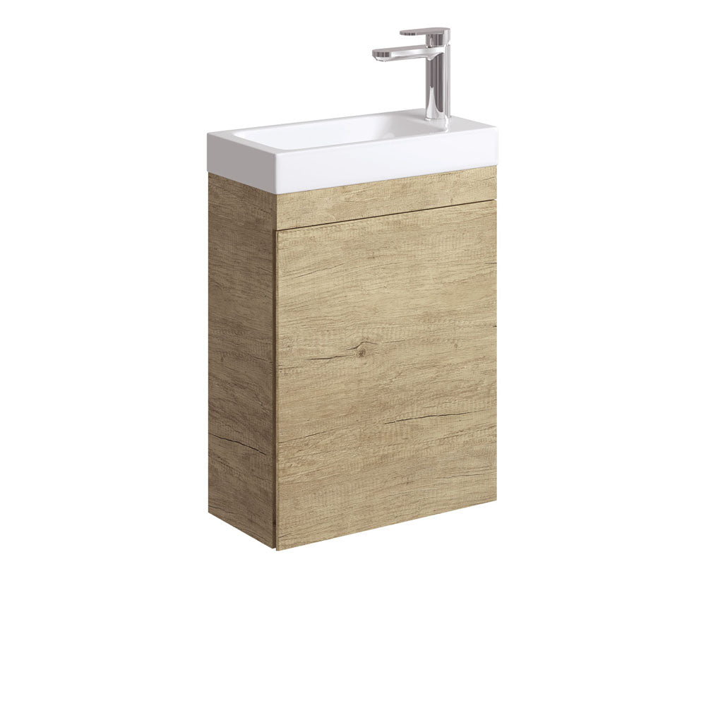 Denzel Edge 450 Ensuite Wall-Hung Vanity Scandi Oak