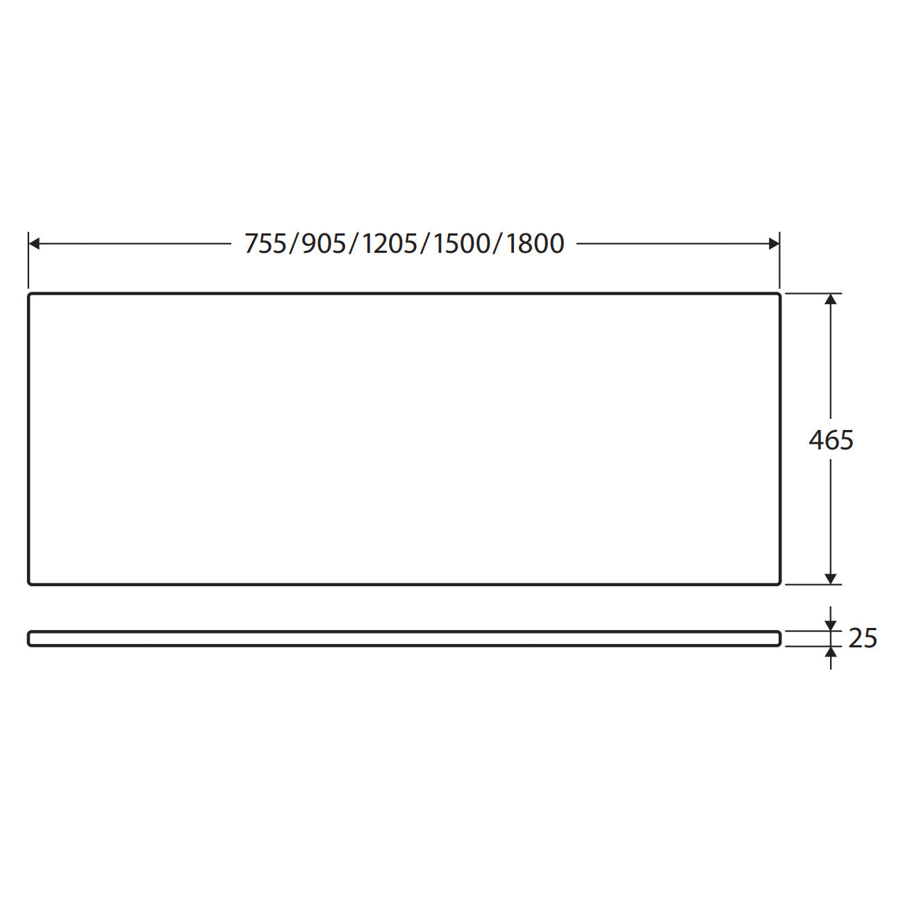 Fienza Concrete Tops 1200